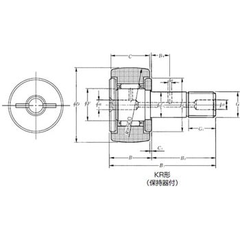 KR90X カムフォロア KR形 1個 エヌティーエヌ(NTN) 【通販サイトMonotaRO】