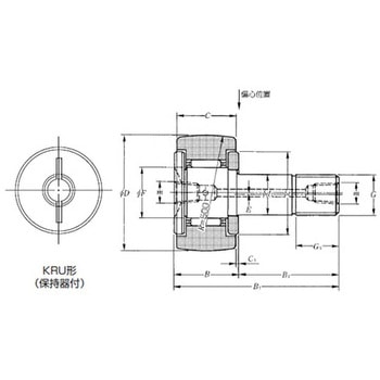 カムフォロア KRU形 NTN(エヌティーエヌ)