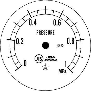 AT1/4Rx50x1MPa 小型圧力計 Φ50 1台 右下精器製造 【通販サイトMonotaRO】