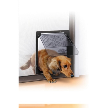 犬猫出入り口 小型犬用(網戸用) あみのエーワン