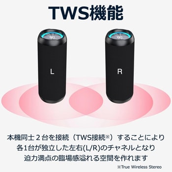ドラム型Bluetoothスピーカー&プレーヤー ブラック - メルカリ