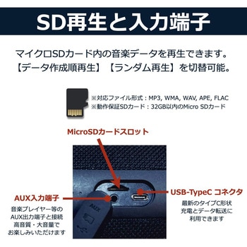 防水防塵Bluetoothスピーカー 40s