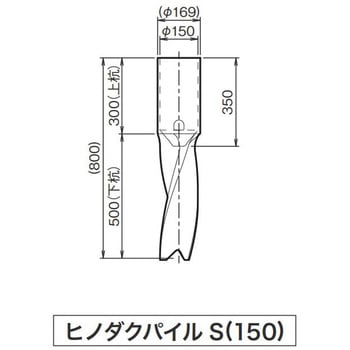 Φ114.3用杭 ヒノダクパイル HDP-S(150) サンポール