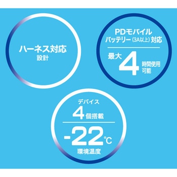 ペルチェベスト 冷却デバイス4個付き (フルハーネス併用着用可能) 谷沢製作所