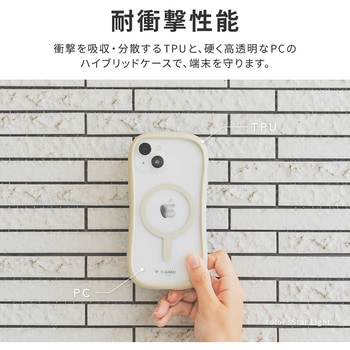 iPhone 15 iPhone14 高速充電対応・耐傷・耐衝撃ハイブリッドケース ストラップホール付 TPU LEPLUS NEXT