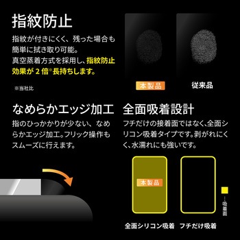 iPhone 15 Pro ガラスフィルム 全面保護 ソフトフレーム 超透明 LEPLUS NEXT