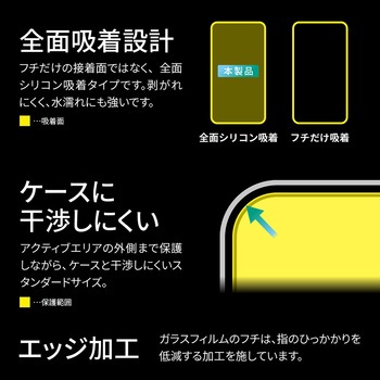 iPhone 15 ガラスフィルム ドラゴントレイル 反射防止 ブルーライトカット LEPLUS NEXT