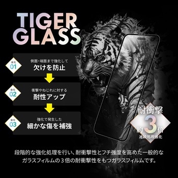 iPhone 15 ガラスフィルム 全面保護 反射防止・ブルーライトカット LEPLUS NEXT