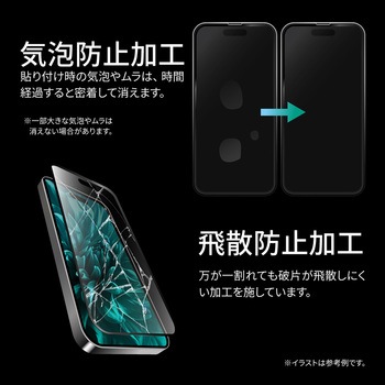 iPhone 15 ガラスフィルム 全面保護 反射防止・ブルーライトカット LEPLUS NEXT