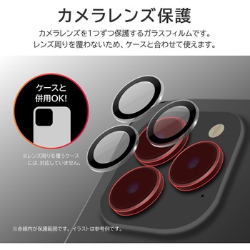 iPhone 15 Pro/iPhone 15 Pro Max レンズ保護ガラス レンズ単体型 LEPLUS NEXT