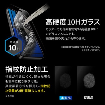 iPhone 15 ガラスフィルム 全面保護 ブルーライトカット LEPLUS NEXT
