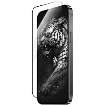 iPhone 15 Pro ガラスフィルム 全面保護 ソフトフレーム 超透明 LEPLUS NEXT