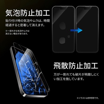iPhone 15 Pro ガラスフィルム 全面保護 ソフトフレーム ブルーライトカット LEPLUS NEXT