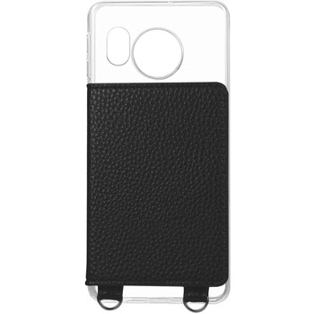 AQUOS sense8 カード収納付きレザーケース ストラップホール付き LEPLUS NEXT