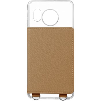AQUOS sense8 カード収納付きレザーケース ストラップホール付き LEPLUS NEXT