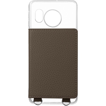 AQUOS sense8 カード収納付きレザーケース ストラップホール付き LEPLUS NEXT