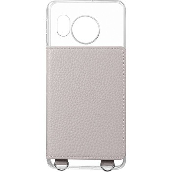 AQUOS sense8 カード収納付きレザーケース ストラップホール付き LEPLUS NEXT