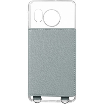 AQUOS sense8 カード収納付きレザーケース ストラップホール付き LEPLUS NEXT