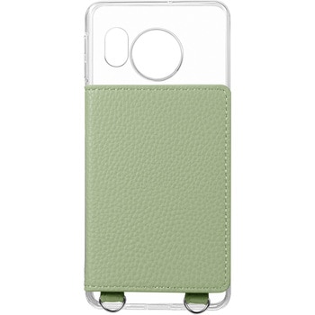 AQUOS sense8 カード収納付きレザーケース ストラップホール付き LEPLUS NEXT