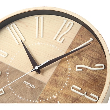 電波時計 W-769 IV-Z 電波掛時計 ココア MAG(ノア精密) アナログ - 【通販