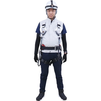 空調風神服  フルハーネス用ベスト (プロモデルファン&バッテリーセット 2024) サンエス