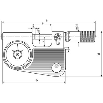 40F(4150000) ダイヤルコンパレータ統合型マイクロメータ 40F / 40FC 1