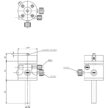 傾斜回転カメラホルダ 中央精機