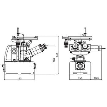 中央精機 パーソナルマイクロスコープ（倒立型金属顕微鏡） VELNUS-E3-