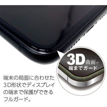 iphone15pro用3D全面保護スーパークリアガラスパネル エアージェイ