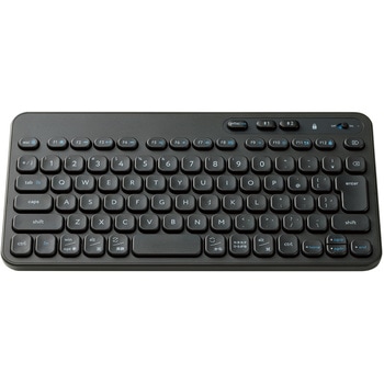 ワイヤレスキーボード 無線 Bluetooth メンブレン式 ミニサイズ テンキーレス コンパクト Caps Lock無効化スイッチ 日本語配列 軽い打ち心地 抗菌 エレコム