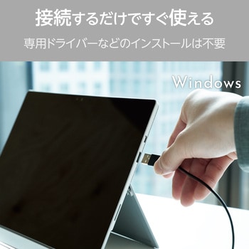 キーボード 有線 USB接続 メンブレン式 テンキーレス ミニサイズ Caps Lock無効化スイッチ 日本語配列 軽い打ち心地 抗菌 【 Windows 対応 】 エレコム