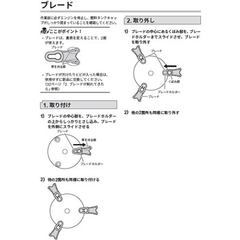 エンジン式草刈機EFR用 EFR-26C用替刃ブレード(12枚) 工進