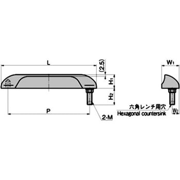 箱型取手(P=75) TAKIGEN(タキゲン)