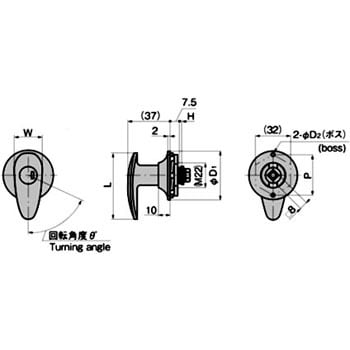 小判型ハンドル