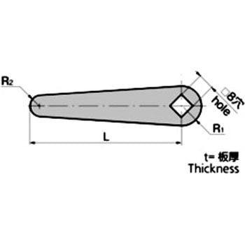 止め金(□8穴) TAKIGEN(タキゲン)