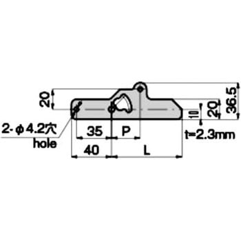 平面ハンドルカジリ防止用止め金 TAKIGEN(タキゲン)