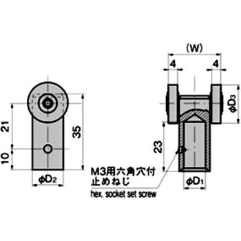 ロッド棒用ローラーユニット(Φ8用) TAKIGEN(タキゲン)