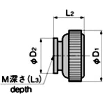 小型ローレットつまみ(M6雌ねじ) TAKIGEN(タキゲン)