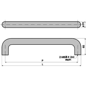 丸型取手(P=188) TAKIGEN(タキゲン) 取手・引手 【通販モノタロウ】