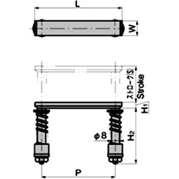 スプリング付取手(P=56) TAKIGEN(タキゲン)