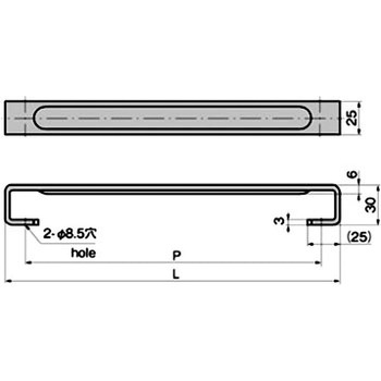 角型4号取手(P=90) - TAKIGEN(タキゲン)