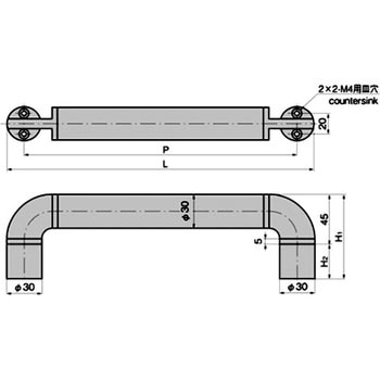 マルチ取手(P=140×20) - TAKIGEN(タキゲン)