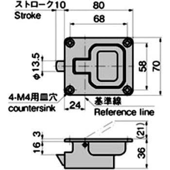 ラッチ式 平面ハンドル TAKIGEN(タキゲン)
