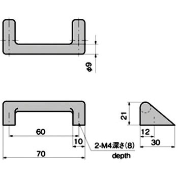 三角取手(P=60) TAKIGEN(タキゲン)