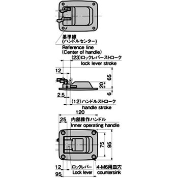 ダブルスナッチロックハンドル TAKIGEN(タキゲン)