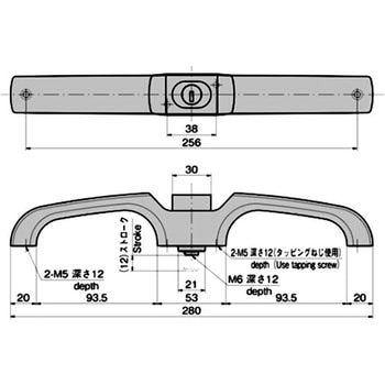 押ボタン式ダブルハンドル TAKIGEN(タキゲン)