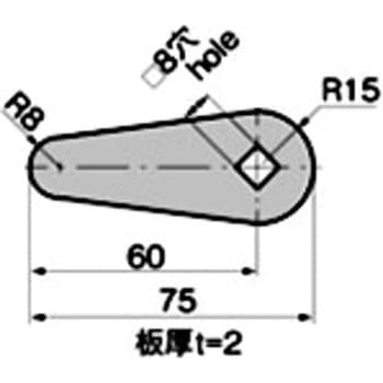 止め金(□8穴) TAKIGEN(タキゲン)
