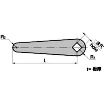 止め金(□8穴) TAKIGEN(タキゲン)