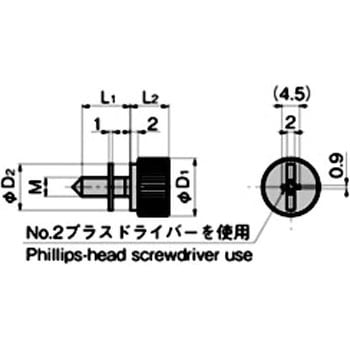 十字穴付ローレットつまみ(M4×L1=8) TAKIGEN(タキゲン)
