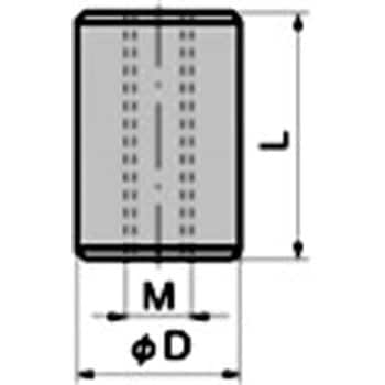 B-122-9 ねじ付管筒(L10×Φ15×M5) TAKIGEN(タキゲン) 1個 B-122-9